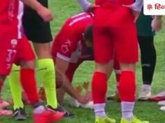 लाइव मैच में पक्षी को लगी गेंद, फुटबॉलर ने CPR देकर बचाई जान; वीडियो हो रहा वायरल