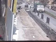 Caught on CCTV: Truck hits biker, throws him into pit in Maharashtra