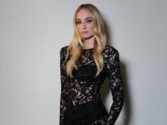 Actor Sophie Turner dazzles in a sparkling mini as she celebrates 30