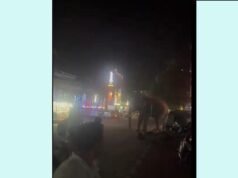 ഉത്രാളിക്കാവ് പൂരത്തിനിടെ ആന ഇടഞ്ഞു