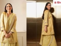 गोटा किनारी साड़ी में करिश्मा कपूर का वायरल लुक, जैकेट ने बढ़ाया स्टाइल कोशेंट