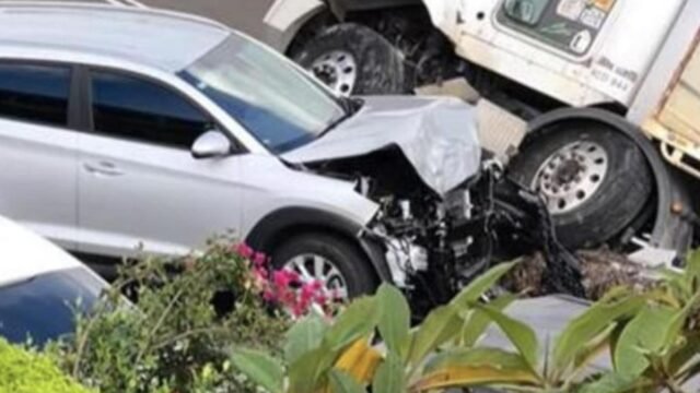 ‘Absolute carnage’: Truck loses control, careens down steep hill on quiet Sunshine Coast street