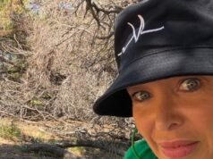 Dannii Minogue goes quokka spotting on Rottnest Island in Western Australia