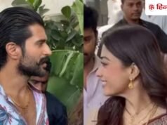 माथे पर सिंदूर और गले में दिखा मंगलसूत्र, पति विजय देवरकोंडा का हाथ थामे ससुराल पहुंचीं रश्मिका मंदाना