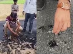 Villagers peel off Rs 77 lakh worth of new road with bare hands in UP