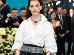 Anne Hathaway releases tension and releases it.