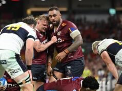 Brumbies battle begins when Reds '’s enforcer is discovered.