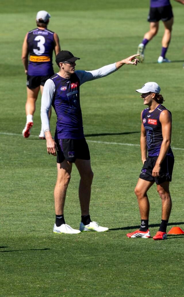 Fremantle recruit Mason Cox on how young Dockers are building higher standards at training