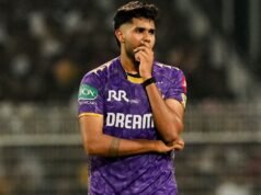Watch: KKR injury worries grow as Harshit Rana spotted on crutches, IPL 2026 in doubt