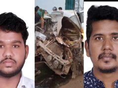കോയമ്പത്തൂരിലുണ്ടായ വാഹനാപകടത്തില് രണ്ടു മലയാളികള് ഉള്പ്പെടെ മൂന്നു പേര് മരിച്ചു