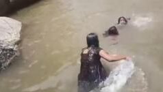 ఆంధ్రప్రదేశ్: జలపాతం వద్ద ముగ్గురు బాలికలు నీళ్లలో మునిగిపోతున్న వీడియో వైరల్, అసలేం జరిగింది?