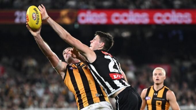 Moore’s illustration: Hawks and Magpies forced to split items