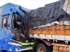 Telangana: 10 injured as bus rams lorry in Suryapet