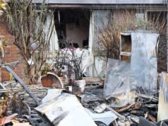 Wild scenes erupt as house goes up in flames following driveway fight in Morayfield, north of Brisbane