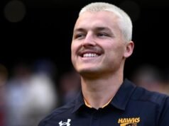 Hawks’ former ‘shrugging lairiser’ to reach milestone